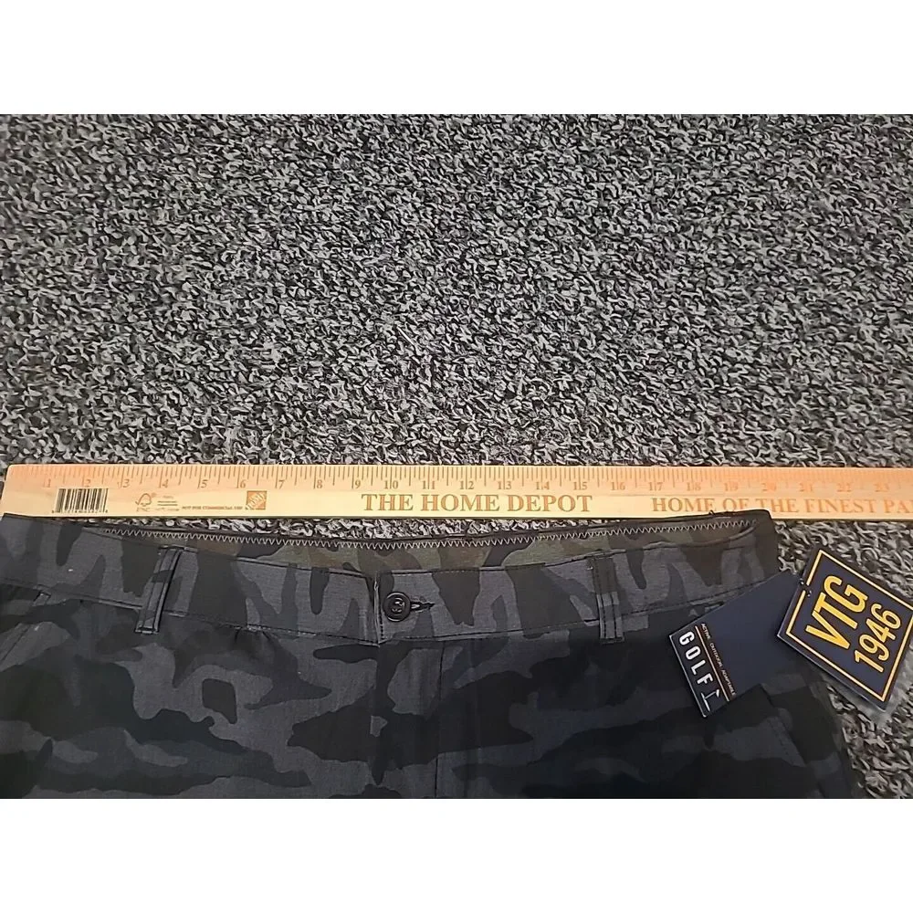NWT Vintage 1946 Camo Golf Shorts Men's Size 40‎ Black Camo